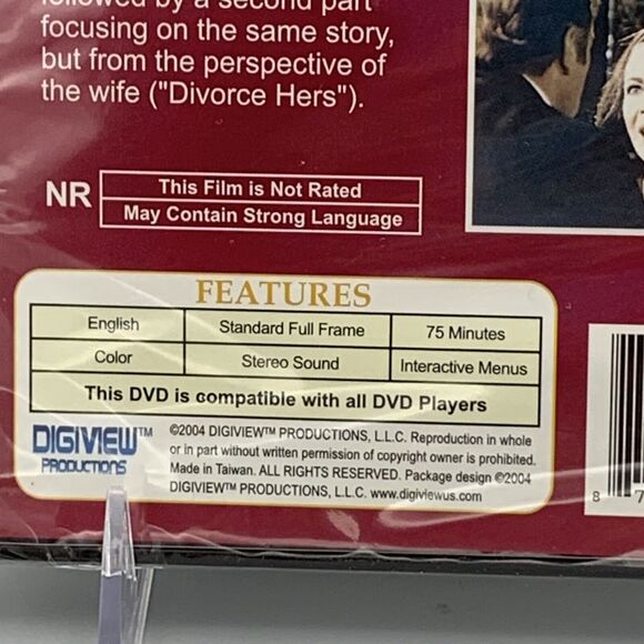 Divorce His Part 1 Slim Case DVD 2004 New Elizabeth Taylor Richard Burton Full - Picture 3 of 4
